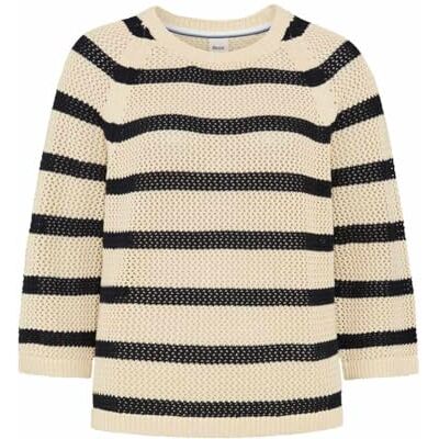 BRAX Damen Style Nala Organic Striped Cotton Ajour Pullover BRAX Damen Style Nala Organic Striped Cotton Ajour Pullover