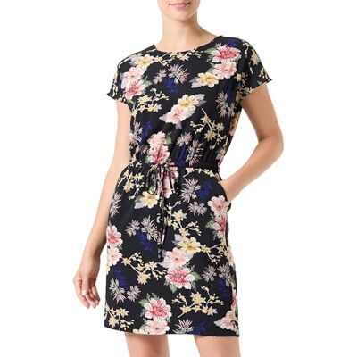 ONLY Shirtkleid Damen, Black/AOP:Lena Flower, 36 ONLY Shirtkleid Damen, Black/AOP:Lena Flower, 36