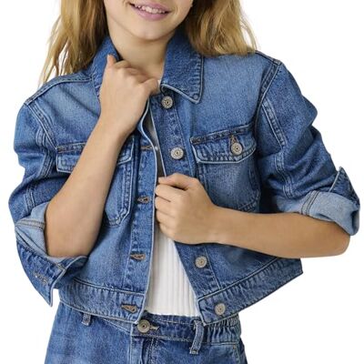 KIDS ONLY Damen Koglumi Ls Jacket DNM PIM Noos, Medium Blue Denim, Numeric_128 KIDS ONLY Damen Koglumi Ls Jacket DNM PIM Noos, Medium Blue Denim, Numeric_128