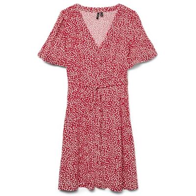 VERO MODA Vmalba Ss Short Dress WVN Ga Noos VERO MODA Vmalba Ss Short Dress WVN Ga Noos