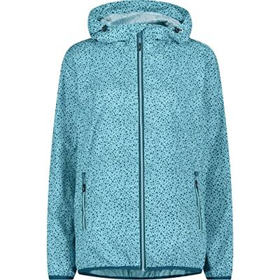 CMP Damen Damenjacke Mit Regenkapuze Regenjacke, Wassertiefer See, 36 EU CMP Damen Damenjacke Mit Regenkapuze Regenjacke, Wassertiefer See, 36 EU