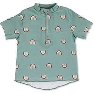 Sterntaler Badeshirt Regenbogen – UV-Schutz 50+ Kurzarm Schwimmshirt Mädchen – Badeoberteil mit Regenbogenmuster, Reißverschluss & Stehkragen – steingrün, Größe 92 Sterntaler Badeshirt Regenbogen – UV-Schutz 50+ Kurzarm Schwimmshirt Mädchen – Badeoberteil mit Regenbogenmuster, Reißverschluss & Stehkragen – steingrün, Größe 92