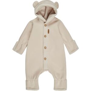 Sterntaler Overall aus Baumwoll-Mischgewebe mit Teddyfleece – Unisex Baby und Kinder Strampler – temperaturausgleichend, mit Kokosknöpfen und Stulpen, beige, Größe 80 Sterntaler Overall aus Baumwoll-Mischgewebe mit Teddyfleece – Unisex Baby und Kinder Strampler – temperaturausgleichend, mit Kokosknöpfen und Stulpen, beige, Größe 80
