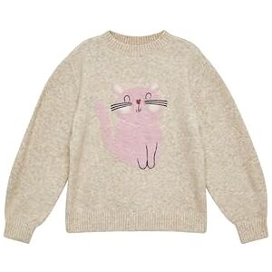 s.Oliver Junior Mädchen Strickpullover – Loose Fit, kuschelig, mit Katzen-Artwork, Langarm s.Oliver Junior Mädchen Strickpullover – Loose Fit, kuschelig, mit Katzen-Artwork, Langarm