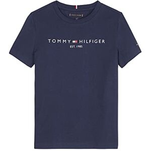 Tommy Hilfiger Kinder Unisex T-Shirt Kurzarm Essential Tee Rundhalsausschnitt, Blau (Twilight Navy), 3 Jahre Tommy Hilfiger Kinder Unisex T-Shirt Kurzarm Essential Tee Rundhalsausschnitt, Blau (Twilight Navy), 3 Jahre
