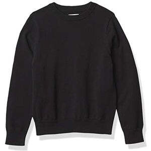 Amazon Essentials Jungen Einheitlicher Pullover aus Baumwolle mit Rundhalsausschnitt, Schwarz, 6-7 Jahre Amazon Essentials Jungen Einheitlicher Pullover aus Baumwolle mit Rundhalsausschnitt, Schwarz, 6-7 Jahre