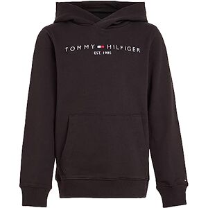Tommy Hilfiger Kinder Unisex Hoodie Essential mit Kapuze, Schwarz (Black), 8 Jahre Tommy Hilfiger Kinder Unisex Hoodie Essential mit Kapuze, Schwarz (Black), 8 Jahre