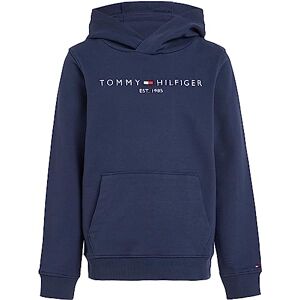 Tommy Hilfiger Kinder Unisex Hoodie Essential mit Kapuze, Blau (Twilight Navy), 10 Jahre Tommy Hilfiger Kinder Unisex Hoodie Essential mit Kapuze, Blau (Twilight Navy), 10 Jahre