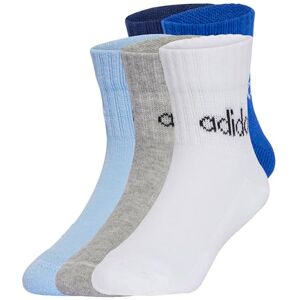 Adidas Unisex Kinder Linear Kids Ankle Socks 5Pp, Dark Blue/Royal Blue/Glow Blue/Medium Grey Heather, 4-5 Years Adidas Unisex Kinder Linear Kids Ankle Socks 5Pp, Dark Blue/Royal Blue/Glow Blue/Medium Grey Heather, 4-5 Years