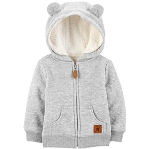 Simple Joys by Carter's Unisex Baby Pulloverjacke mit Kapuze und Sherpa-Futter, Grau, 6-9 Monate Simple Joys by Carter's Unisex Baby Pulloverjacke mit Kapuze und Sherpa-Futter, Grau, 6-9 Monate