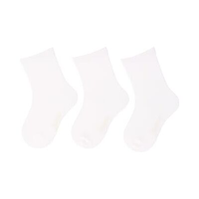 Sterntaler Socken 3er Pack uni Viskose Unisex Babysocken im 3er Pack Babysocken für Babyfüße mit hohem Viskoseanteil weiß, 18 Sterntaler Socken 3er Pack uni Viskose Unisex Babysocken im 3er Pack Babysocken für Babyfüße mit hohem Viskoseanteil weiß, 18