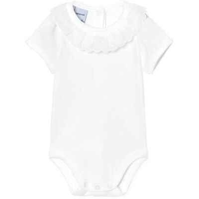 BABIDU Kurzarm-Baby-Body mit Spitzenausschnitt, 100% hypoallergener Baumwollstoff, weich und atmungsaktiv für empfindliche Haut, Neugeborener Baby-Body für Jungen und Mädchen BABIDU Kurzarm-Baby-Body mit Spitzenausschnitt, 100% hypoallergener Baumwollstoff, weich und atmungsaktiv für empfindliche Haut, Neugeborener Baby-Body für Jungen und Mädchen