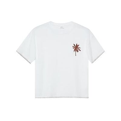 s.Oliver T-Shirt mit Stickerei im Boxy Fit s.Oliver T-Shirt mit Stickerei im Boxy Fit