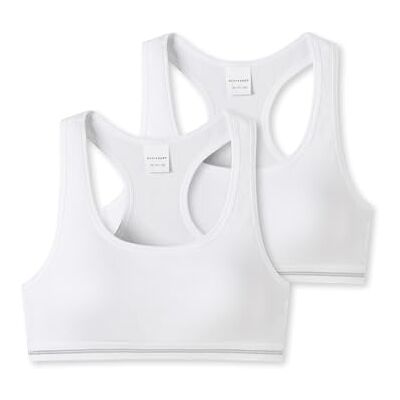 Schiesser Mädchen 2 Pack Unterwäsche Bustier Organic Cotton Rippe Schiesser Mädchen 2 Pack Unterwäsche Bustier Organic Cotton Rippe
