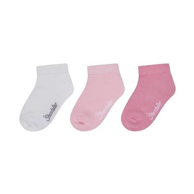 Sterntaler Sneaker Socken 3er Pack Uni – Unisex Baby- und Kindersocken aus Viskose (Bambuszellstoff), hautfreundlich, feuchtigkeitsregulierend, Perlrosa, Größe 18 Sterntaler Sneaker Socken 3er Pack Uni – Unisex Baby- und Kindersocken aus Viskose (Bambuszellstoff), hautfreundlich, feuchtigkeitsregulierend, Perlrosa, Größe 18