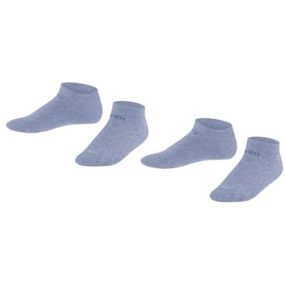 ESPRIT Unisex Kinder Sneakersocken Foot Logo Multipack K Sn Baumwolle kurz einfarbig 2 Paar, Blau Jeans 6458, 27-30 ESPRIT Unisex Kinder Sneakersocken Foot Logo Multipack K Sn Baumwolle kurz einfarbig 2 Paar, Blau Jeans 6458, 27-30