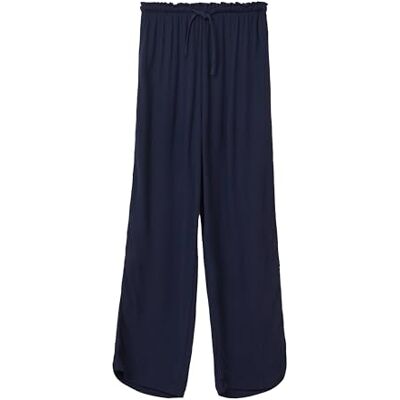 s.Oliver Wide-Leg-Hose aus Crinkled Viskose Navy 170 s.Oliver Wide-Leg-Hose aus Crinkled Viskose Navy 170