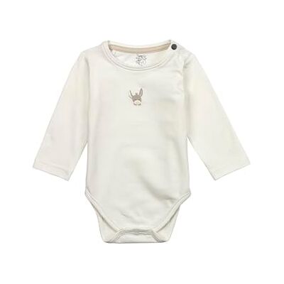Sterntaler Body Emmi Unisex Body aus Baumwoll Jersey Langarm Baby Body mit Esel Emmi Front Print Baby Strampler mit Druckknöpfen im Schritt und Schulter, Ecru, Größe 68 Sterntaler Body Emmi Unisex Body aus Baumwoll Jersey Langarm Baby Body mit Esel Emmi Front Print Baby Strampler mit Druckknöpfen im Schritt und Schulter, Ecru, Größe 68
