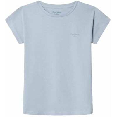 Pepe Jeans Mädchen Gigi T-Shirt, Blau (Himmelblau), 16 Jahre Pepe Jeans Mädchen Gigi T-Shirt, Blau (Himmelblau), 16 Jahre