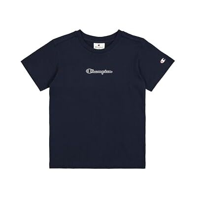 Champion Jungen Legacy Boy Graphic Crewneck T-Shirt with Large Logo T-Shirt, Blue (BS501), Champion Jungen Legacy Boy Graphic Crewneck T-Shirt with Large Logo T-Shirt, Blue (BS501),