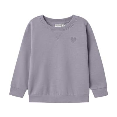 NAME IT Mädchen Nmfvima Ls Sweat Bru Noos, Lavender Gray, 92 cm NAME IT Mädchen Nmfvima Ls Sweat Bru Noos, Lavender Gray, 92 cm