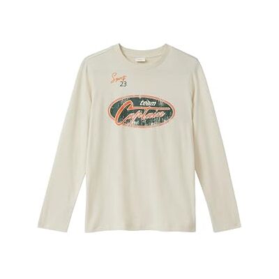s.Oliver Langarm-Jerseyshirt mit Print und Stickerei s.Oliver Langarm-Jerseyshirt mit Print und Stickerei