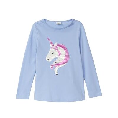 s.Oliver Langarm-Jersey-Shirt mit Pailletten im A-Shape s.Oliver Langarm-Jersey-Shirt mit Pailletten im A-Shape
