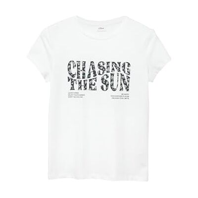 s.Oliver Junior T-Shirt – Rundhals, Kurzarm, gummierter Frontprint s.Oliver Junior T-Shirt – Rundhals, Kurzarm, gummierter Frontprint