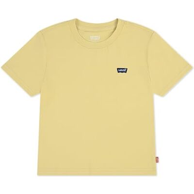 Levi's Jungen Gelb T-Shirt Mit Batwing-Logo Auf Der Brust Levi's Jungen Gelb T-Shirt Mit Batwing-Logo Auf Der Brust