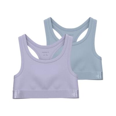 NAME IT Mädchen Nkfshort Top 2P Noos, Purple Heather, Numeric_146 (2er Pack) NAME IT Mädchen Nkfshort Top 2P Noos, Purple Heather, Numeric_146 (2er Pack)