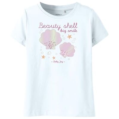 NAME IT Mädchen Nmffentaz Ss Top Box, Bright White, 98 NAME IT Mädchen Nmffentaz Ss Top Box, Bright White, 98
