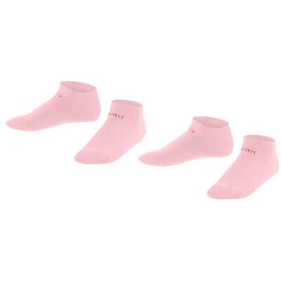 ESPRIT Unisex Kinder Sneakersocken Foot Logo Multipack K Sn Baumwolle kurz einfarbig 2 Paar, Rosa Orchid 8985, 31-34 ESPRIT Unisex Kinder Sneakersocken Foot Logo Multipack K Sn Baumwolle kurz einfarbig 2 Paar, Rosa Orchid 8985, 31-34