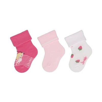 Sterntaler Baby -Socken 3er Pack Mädchen Umschlag Babysocken mit Umschlag und Motiven Socken für Babys im Set leicht, flexibel und strapazierfähig pink, 14 Sterntaler Baby -Socken 3er Pack Mädchen Umschlag Babysocken mit Umschlag und Motiven Socken für Babys im Set leicht, flexibel und strapazierfähig pink, 14
