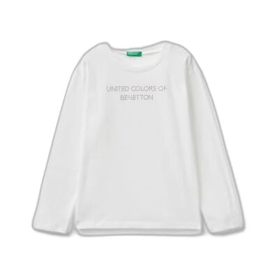 United T-Shirt für Mädchen und Mädchen, Weiß, 120 cm United T-Shirt für Mädchen und Mädchen, Weiß, 120 cm