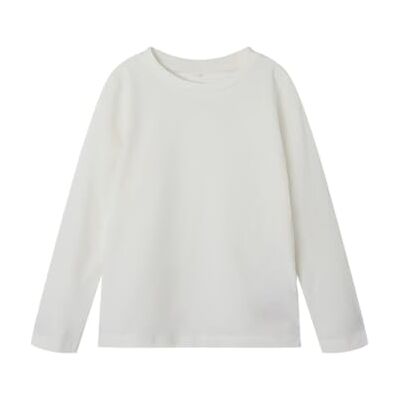 NAME IT Mädchen Nmfvibbi Ls Top Noos, Cloud Dancer, 110 EU NAME IT Mädchen Nmfvibbi Ls Top Noos, Cloud Dancer, 110 EU