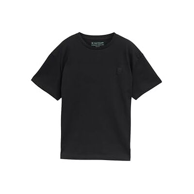TOM TAILOR Jungen 1047023 T-Shirt, 36423 Heavy Black, 140 EU TOM TAILOR Jungen 1047023 T-Shirt, 36423 Heavy Black, 140 EU