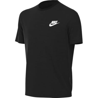 NIKE Jungen K NSW Tee Emb Futura Lbr T-Shirt, Schwarz, 7 Jahre EU NIKE Jungen K NSW Tee Emb Futura Lbr T-Shirt, Schwarz, 7 Jahre EU