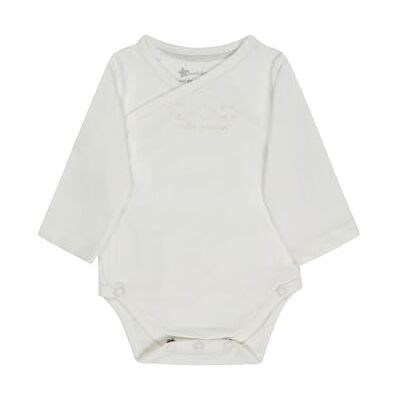 Sterntaler Baby Body Unisex Baumwolljersey mit Little Friends Druck praktischer Wickelverschluss seitlich knöpfbar Ecru, Größe 62 Sterntaler Baby Body Unisex Baumwolljersey mit Little Friends Druck praktischer Wickelverschluss seitlich knöpfbar Ecru, Größe 62
