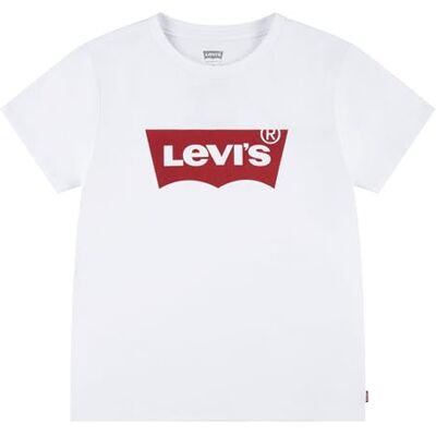 Levi's Mädchen LVG Batwing Tee 4EK825 T-Shirt, RED/White, Levi's Mädchen LVG Batwing Tee 4EK825 T-Shirt, RED/White,