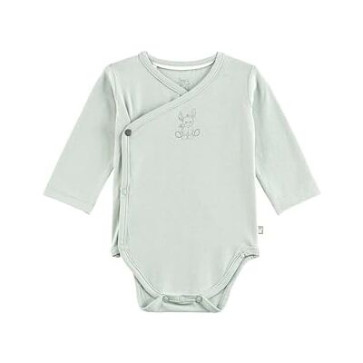 Sterntaler Body Emmi Unisex Wickel Body aus Baumwoll Jersey Langarm Body mit Esel Emmi Print Neugeborenen Body seitlich zum Knöpfen Druckknöpfe im Schritt Baby Strampler, steingrün, Größe 44 Sterntaler Body Emmi Unisex Wickel Body aus Baumwoll Jersey Langarm Body mit Esel Emmi Print Neugeborenen Body seitlich zum Knöpfen Druckknöpfe im Schritt Baby Strampler, steingrün, Größe 44