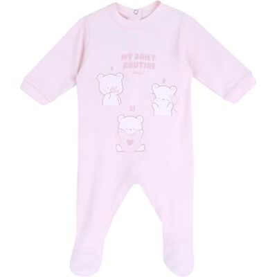 Chicco Unisex Baby Overall mit Klappenöffnung Bottone, Rose, 3 Monate Chicco Unisex Baby Overall mit Klappenöffnung Bottone, Rose, 3 Monate