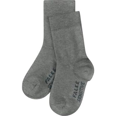 FALKE Unisex Baby Socken Sensitive B So Baumwolle mit Komfortbund 1 Paar, Grau Light Grey Melange 3390, 74-80 FALKE Unisex Baby Socken Sensitive B So Baumwolle mit Komfortbund 1 Paar, Grau Light Grey Melange 3390, 74-80