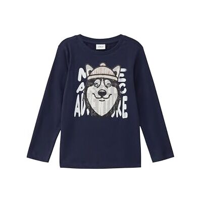 s.Oliver Langarmshirt mit Pailletten-Artwork s.Oliver Langarmshirt mit Pailletten-Artwork