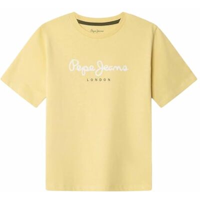 Pepe Jeans Jungen New Art T-Shirt, Gelb (zartes Gelb), 10 Jahre Pepe Jeans Jungen New Art T-Shirt, Gelb (zartes Gelb), 10 Jahre