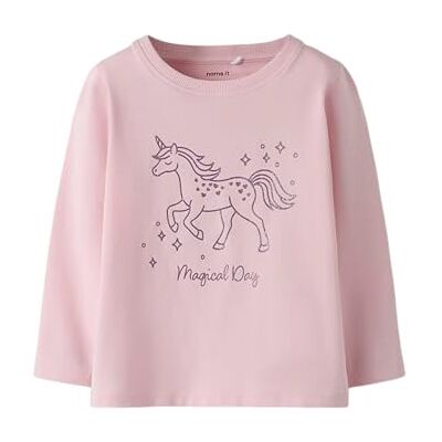 NAME IT Mädchen Nmfsola Ls Top, Parfait Pink, 86 NAME IT Mädchen Nmfsola Ls Top, Parfait Pink, 86