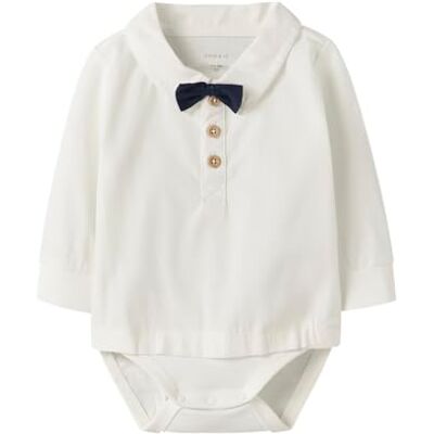 NAME IT Herren Nbmnoller Ls Body, Cloud Dancer, Numeric_74 NAME IT Herren Nbmnoller Ls Body, Cloud Dancer, Numeric_74