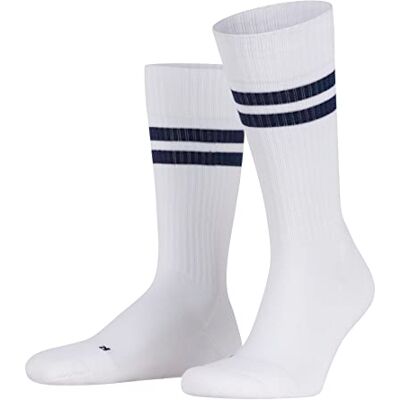 FALKE Unisex Socken Dynamic U So Baumwolle gemustert 1 Paar, Weiß White 2000, 46-48 FALKE Unisex Socken Dynamic U So Baumwolle gemustert 1 Paar, Weiß White 2000, 46-48