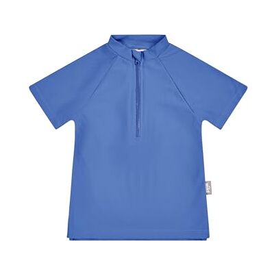 Sterntaler Badeshirt Kurzarm Uni – Kinder-Bademode aus elastischem Polyamid, Kurzarm, unifarben, Reißverschluss vorne mit Kinnschutz, Stehkragen, UV-Schutz 50+ – Meerblau, Größe 104 Sterntaler Badeshirt Kurzarm Uni – Kinder-Bademode aus elastischem Polyamid, Kurzarm, unifarben, Reißverschluss vorne mit Kinnschutz, Stehkragen, UV-Schutz 50+ – Meerblau, Größe 104
