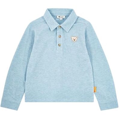 Steiff Poloshirt Langarm EU Größe 122 Chambray Blue, Polo-Shirt langärmelig, Polohemd für Kinder, Hemd mit Kragen, Longsleeve, weich und bequem, waschmaschinenfest Steiff Poloshirt Langarm EU Größe 122 Chambray Blue, Polo-Shirt langärmelig, Polohemd für Kinder, Hemd mit Kragen, Longsleeve, weich und bequem, waschmaschinenfest