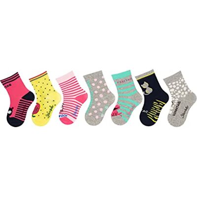 Sterntaler Mädchen Söckchen 7er-Box, weiche und anschmiegsame Babysocken mit Wochentag-Motiven, aus Baumwollmischung, komfortabel und dehnbar – Größe 19-22 Sterntaler Mädchen Söckchen 7er-Box, weiche und anschmiegsame Babysocken mit Wochentag-Motiven, aus Baumwollmischung, komfortabel und dehnbar – Größe 19-22